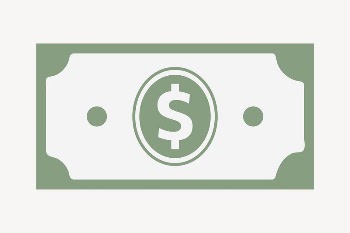 Dollar note collage element, cute | Free Vector Illustration - rawpixel