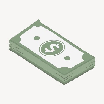 Dollar note collage element, cute | Free Vector Illustration - rawpixel