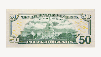 Dollar note collage element, money | Free PSD - rawpixel