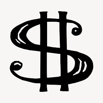Dollar sign drawing, vintage illustration | Free Vector - rawpixel