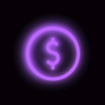 Dollar sign neon purple icon | Free Photo - rawpixel