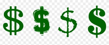Dollar Symbol Money Cash Currency Banking - Crafter's Workshop Template 12"x12"-number