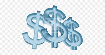 Dollar Symbols 3d - Money Signs Png Blue