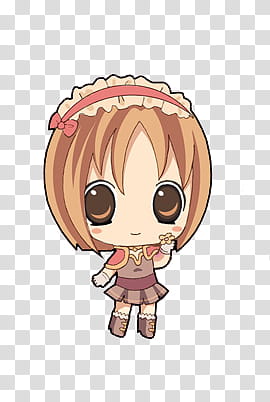 Dolls, brown-haired female animated character transparent background PNG clipart