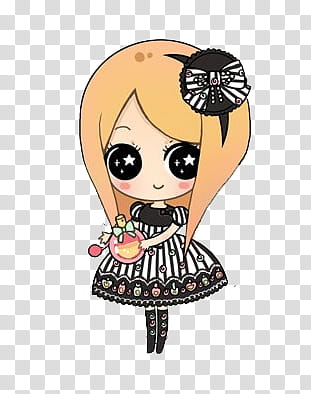 Dolls, yellow-haired female anime character transparent background PNG clipart