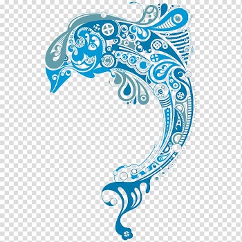 Dolphin Abstract art , dolphin transparent background PNG clipart