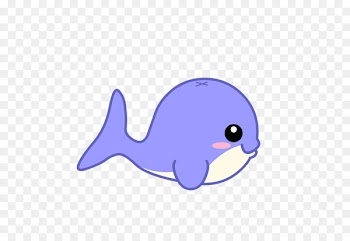 Dolphin Blue whale Porpoise - Cartoon whale vector material 