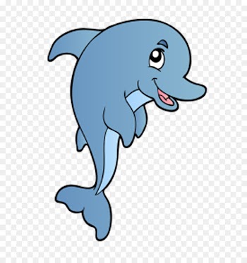 Dolphin Cartoon Clip art - Blue dolphins 