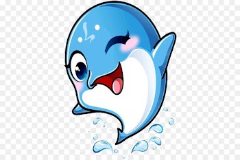 Dolphin Cartoon Cuteness Q-version - Cute little dolphin 