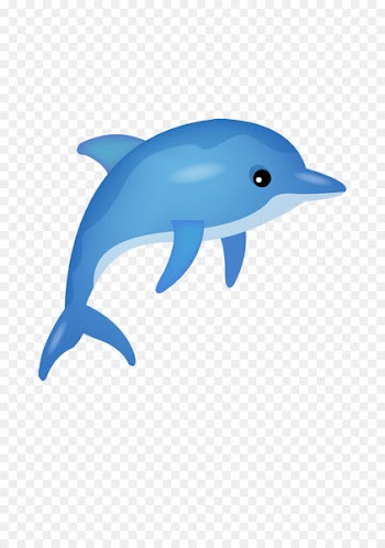 Dolphin Cartoon Poster - Cartoon dolphin 