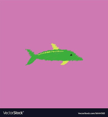Dolphin delphinus delphis in hatching style vector image