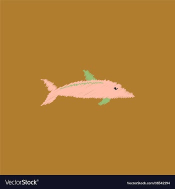 Dolphin delphinus delphis in hatching style vector image