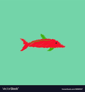 Dolphin delphinus delphis in hatching style vector image