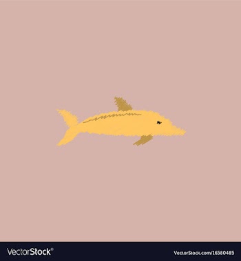 Dolphin delphinus delphis in hatching style vector image