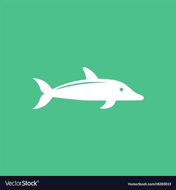 Dolphin delphinus delphis vector image