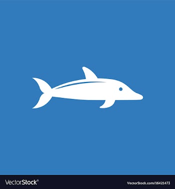Dolphin delphinus delphis vector image