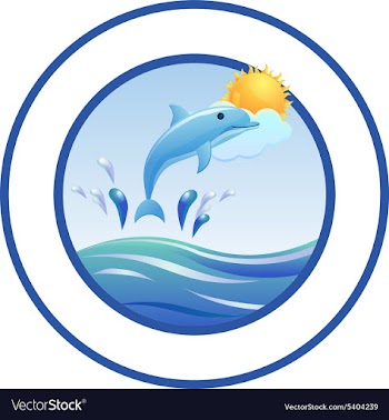Dolphin design vector image