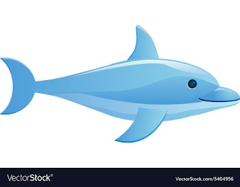 Dolphin design vector image