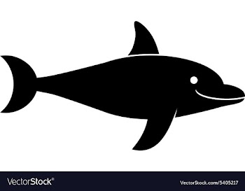 Dolphin design vector image