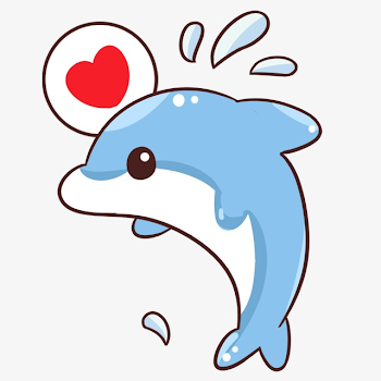 Dolphin, Dolphin Clipart, Heart Shaped, Water PNG Transparent ...