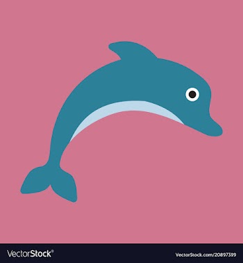 Dolphin jumping on the wave monochrome dolphin vector image