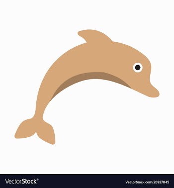 Dolphin jumping on the wave monochrome dolphin vector image