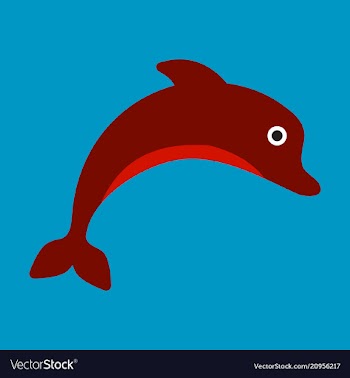 Dolphin jumping on the wave monochrome dolphin vector image