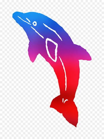 Dolphin Pink M Font Fin Fish -  