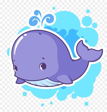 Dolphin Whale Cartoon Clip art - Vector cartoon whale material 