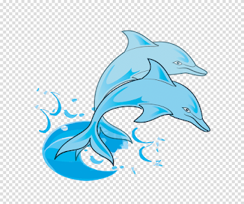 Dolphins emerge from water clipart - Clip Art Library