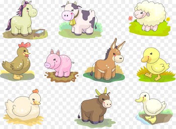 Domestic animal Kindergarten Basabizitza Children's Games - farm animals 