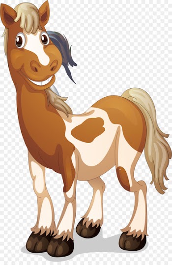 Domestic pig Cartoon Illustration - horse,Vector 