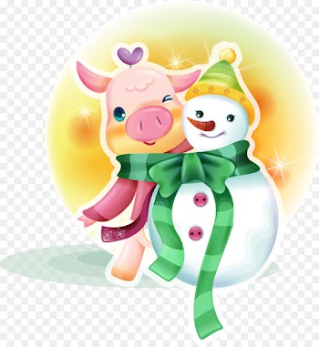 Domestic pig Desktop Wallpaper Chinese New Year - pig 