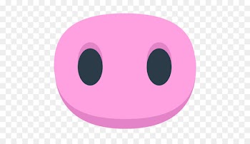 Domestic pig Nose Emoji Symbol - nose 