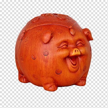Domestic pig Piggy bank, Pig piggy bank transparent background PNG clipart