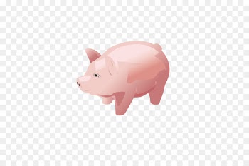 Domestic pig Pink Piggy bank Butterfly - piggy,piggy bank,daily supplies 