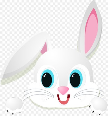 Domestic rabbit Easter Bunny Chinese zodiac - Cartoon cute little white rabbit 