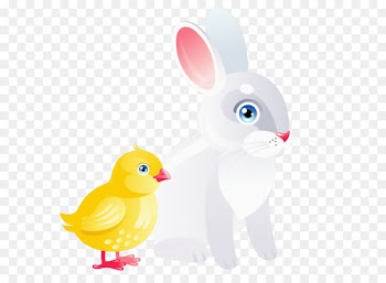 Domestic rabbit Easter Bunny Duck - Easter Chicken and Bunny Transparent PNG Clipart 