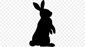 Domestic rabbit Hare Easter Bunny Silhouette Clip art - Silhouette 