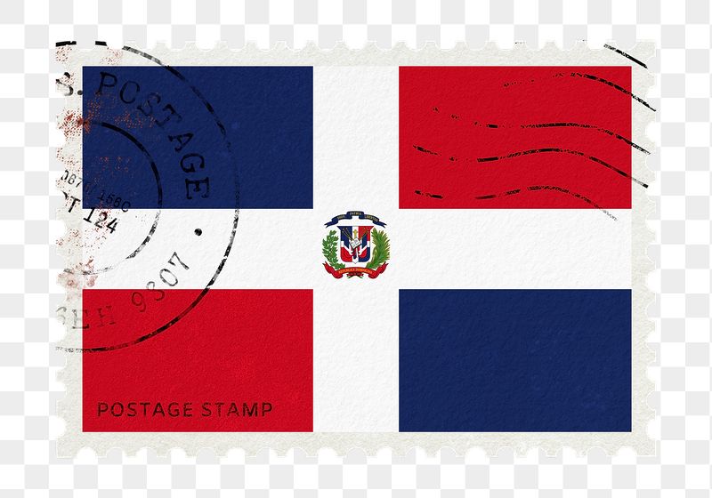 Dominican Republic flag png post | Free PNG - rawpixel