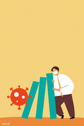 Domino effect during coronavirus outbreak vector | Free  vector - 2307582