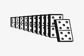 Domino game clipart, entertainment illustration | Free Vector - rawpixel
