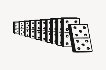 Domino game sticker, entertainment illustration | Free PSD - rawpixel