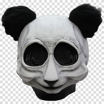 Domino mask Giant panda Costume Headgear, mask transparent background PNG clipart