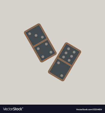 Domino pieces vector image