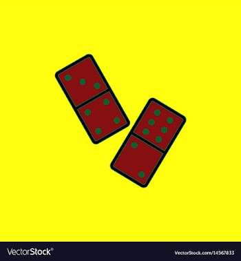 Domino pieces vector image