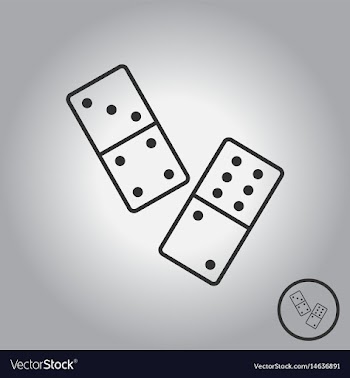 Domino pieces vector image