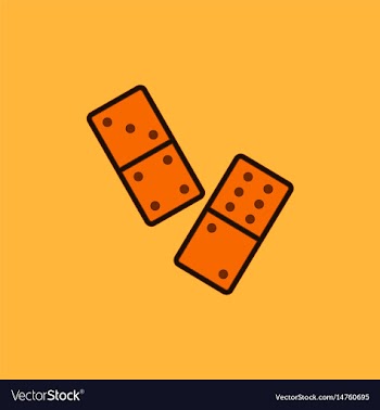 Domino pieces vector image