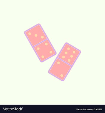 Domino pieces vector image