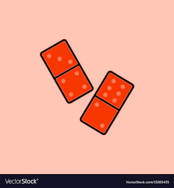 Domino pieces vector image